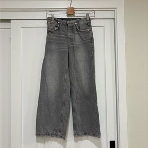 Zara girls wide leg jeans